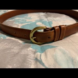 Women’s Genuine Coach Brown Leather Belt